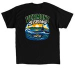 Limited Edition "Vermont Strong" Shirt, a Black Classic Unisex Tee (back-view)