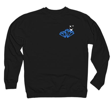 Bubblegum Diamond&nbsp;, a Black Midweight Crewneck Sweatshirt