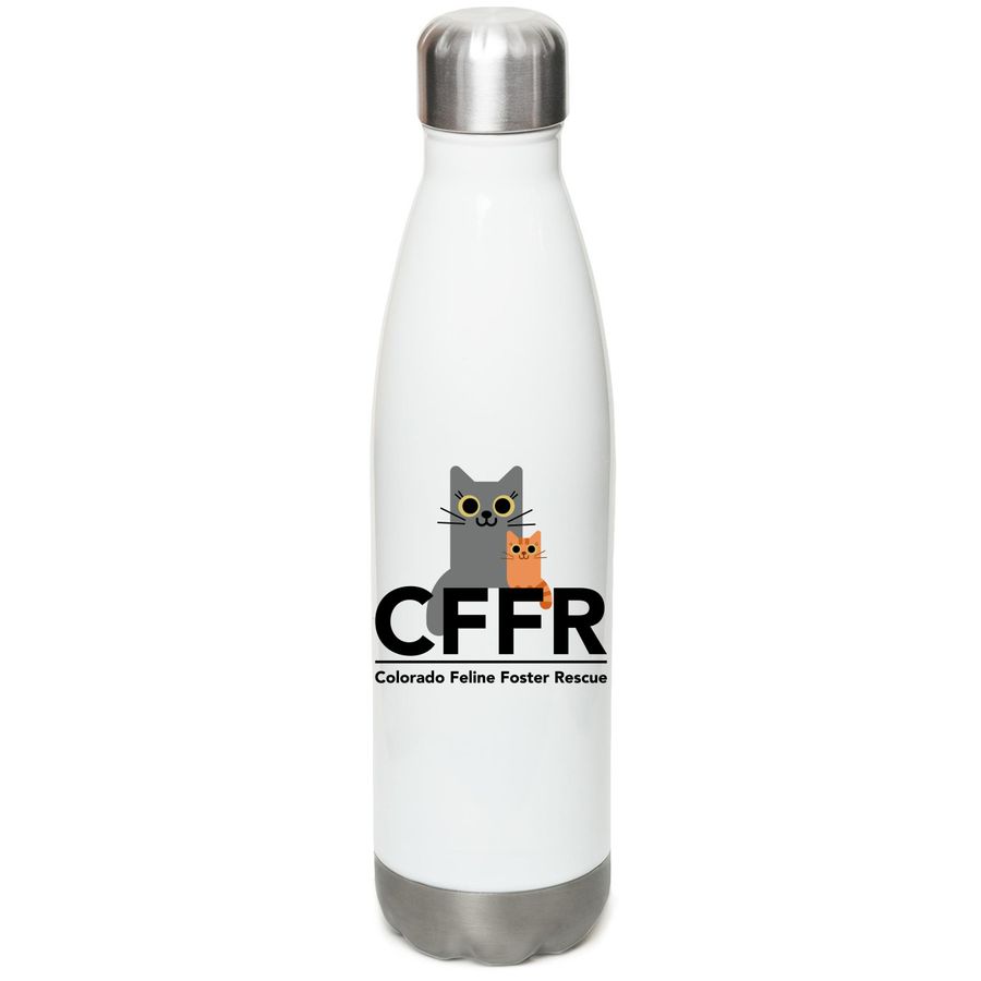 CFFR Water Bottles, a White Stainless Steel Water Bottle