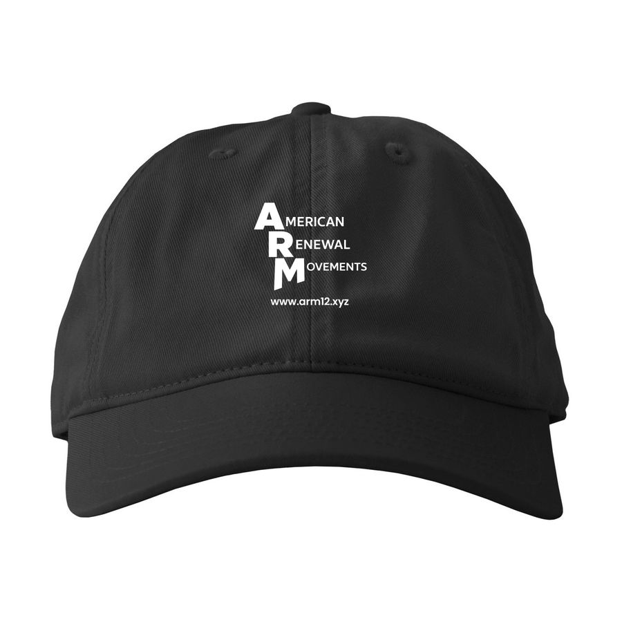 ARM Baseball Cap, a Black Printed Eco Baseball Cap