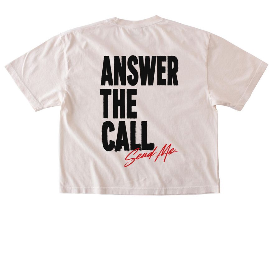 I'LL GO SHIRT&nbsp;, a Ivory Comfort Colors Boxy Tee (back-view)