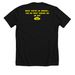 TW Addams Family Cast & Crew Shirt, a Solid Black Blend Premium Unisex Tee (back-view)