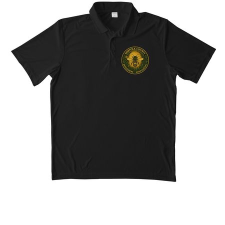 NCBA Polo Shirts, a Black Unisex Performance Polo