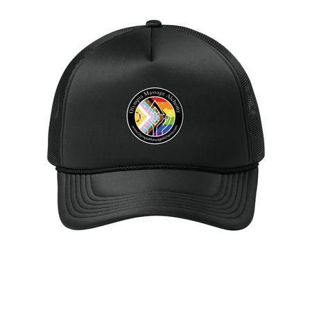 Pride Hats, a Deep Black Printed Foam Trucker Hat