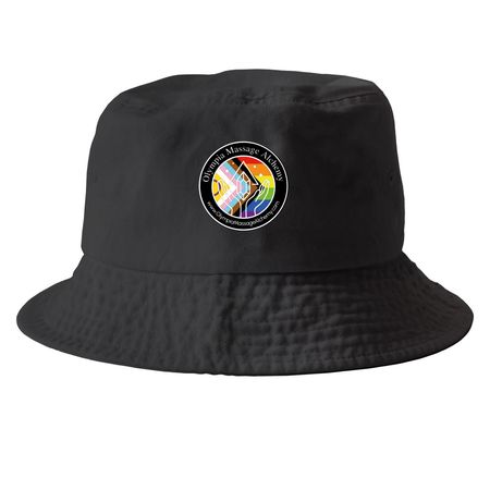 Pride Hats, a Black Printed Bucket Hat