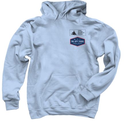 Culper Spy Ring, a Light Blue Pullover Hoodie