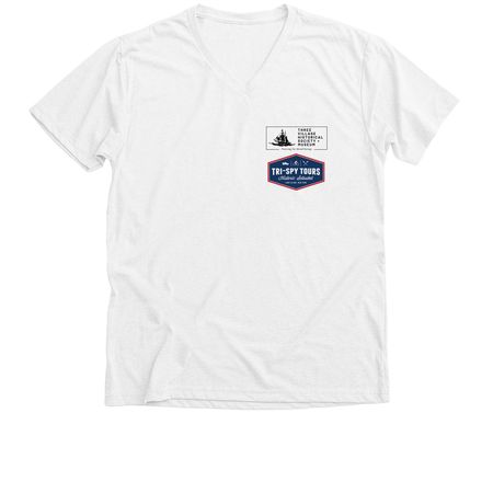 Culper Spy Ring, a Solid White Blend Premium V-Neck Tee