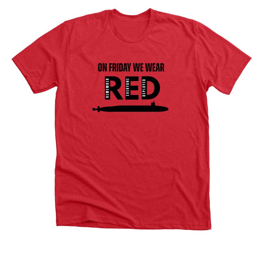 RED FRIDAY, a Heather Red Premium Unisex Tee