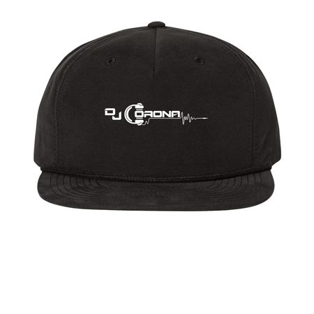 Dj Corona Cap, a Black Printed Umpqua Snapback Cap