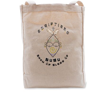 Kakao Kode Edriptians Tote, a Natural Recycled Cotton Tote Bag
