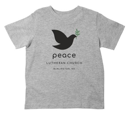 Toddler Shirt | LOGO Black & Green, a Heather Toddler Tee