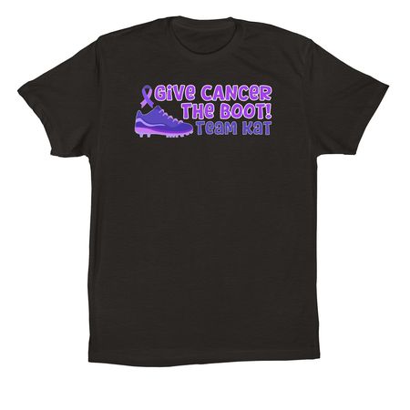 Team Kat, a Black Premium Cotton Tee