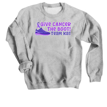 Team Kat, a Sport Grey Crewneck Sweatshirt