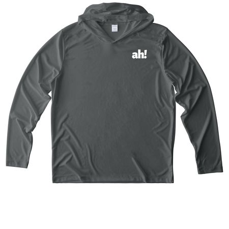 Performance Hoodie, a Dark Smoke Grey UV Performance Long Sleeve Hoodie