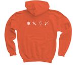 Classic Chill Merch, a Orange Youth Pullover Hoodie (back-view)