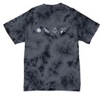 Classic Chill Merch, a Black Crystal Tie Dye Tee (back-view)