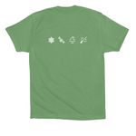 Classic Chill Merch, a Leaf Premium Cotton Tee (back-view)
