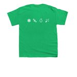 Classic Chill Merch, a Irish Green Youth Unisex Tee (back-view)