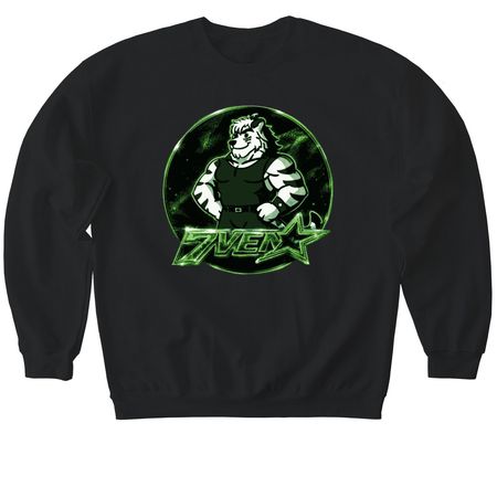 7VEN Scar&nbsp;, a Black Softstyle Crewneck Sweatshirt