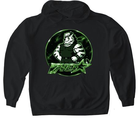7VEN Scar&nbsp;, a Black Gildan Softstyle Pullover Hoodie
