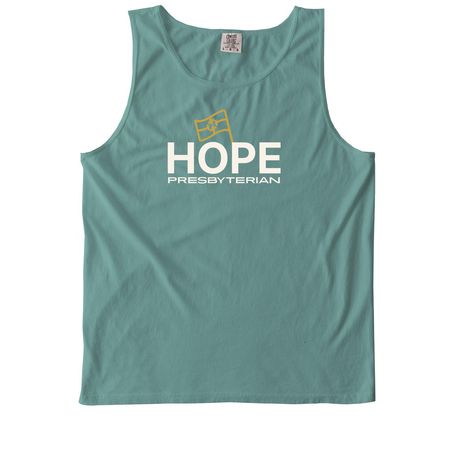 Hope Flag Tank Tops, a Seafoam Comfort Colors Tank Top