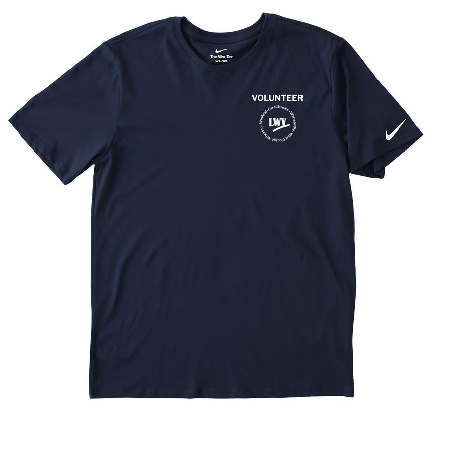 The Performance Collection, a College Navy Nike Dri-FIT Jersey Blend Performance Tee