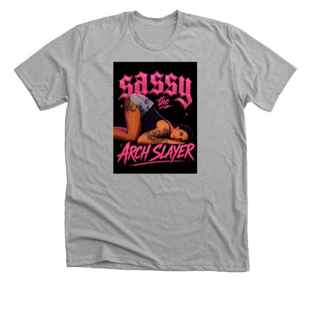 Arch girl?, a Athletic Heather Premium Unisex Tee
