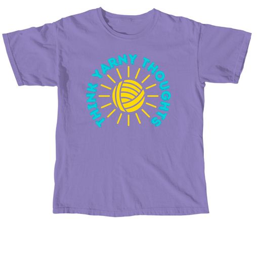 Think Yarny Thoughts! Violet Comfort Colors Tee