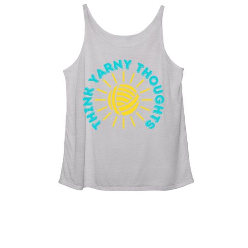 Think Yarny Thoughts! Athletic Heather Women's Slouchy Tank