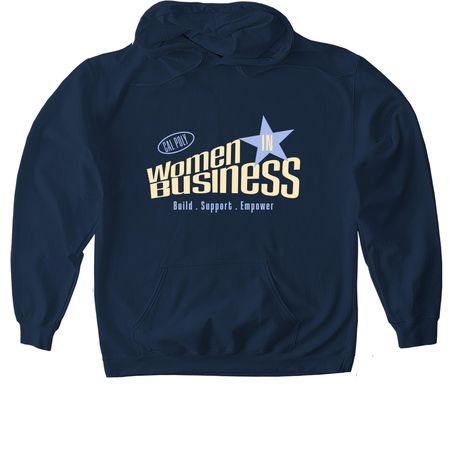 "Women In Business" Member Hoodie, a Navy Gildan Softstyle Pullover Hoodie