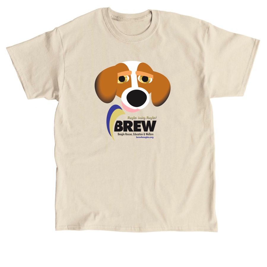 Beagle Face - Front Design, a Sand Classic Unisex Tee