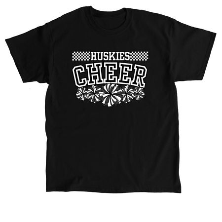 EPJ Huskies - Cheer Checkerboard Black/White, a Black Classic Unisex Tee