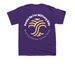 Celebrating Month of the Military Child, a Purple Youth Unisex Tee (back-view)