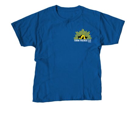 Farm Friends Spring Hay Fund 2026, a Royal Blue Youth Unisex Tee