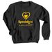 Go Gold September - Color!, a Black Crewneck Sweatshirt