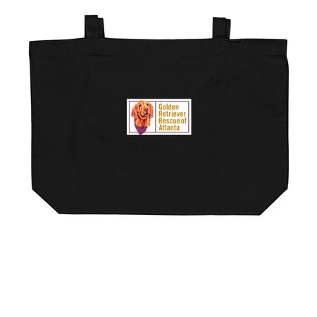 GRRA Tote Bags, a Black Large Organic Cotton Tote Bag