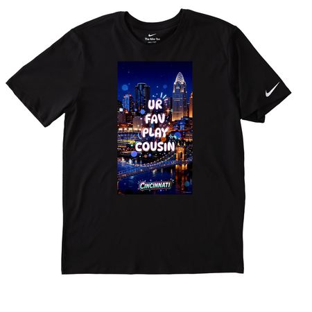 Rep The City&nbsp;, a Black Nike Dri-FIT Jersey Blend Performance Tee