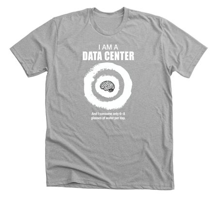 Data Center Awareness, a Athletic Heather Premium Unisex Tee