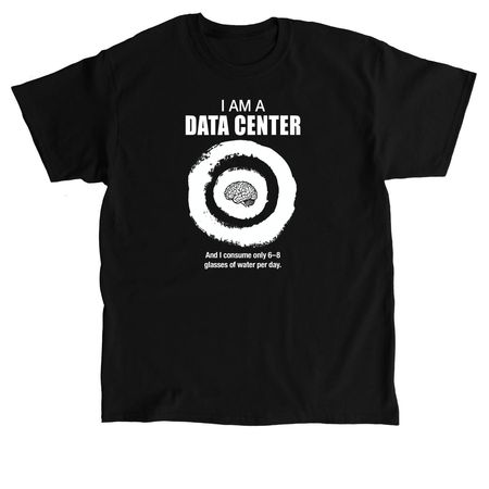 Data Center Awareness, a Black Classic Unisex Tee