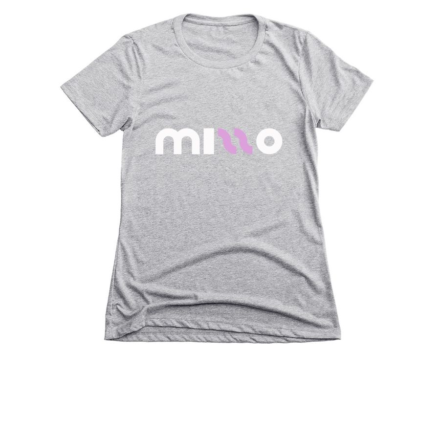 Logo 2, a Dark Heather Grey Women's Slim Fit Tee