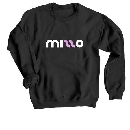 Logo 2, a Black Crewneck Sweatshirt