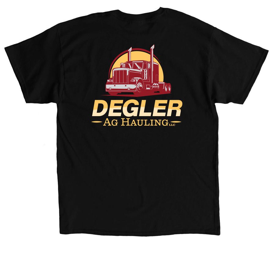 Degler Ag Hauling Merch, a Black Classic Unisex Tee (back-view)
