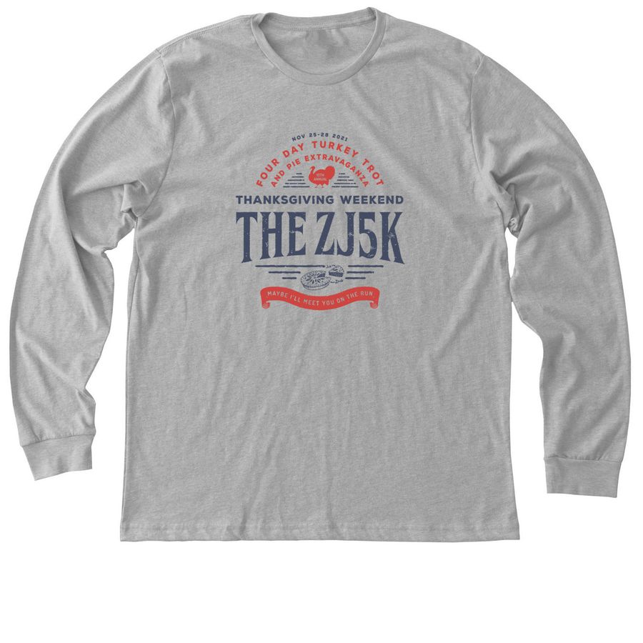 ZJ5K 2021- Light Colors, a Athletic Heather Premium Long Sleeve Tee