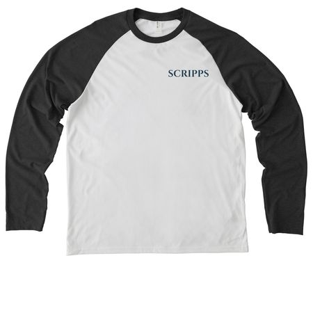 Work wear, a Space Black/ Bright White Allmade Eco Triblend Colorblock Raglan Long Sleeve Tee