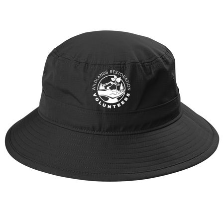 WRV Hats, a Black Printed UV Bucket Hat