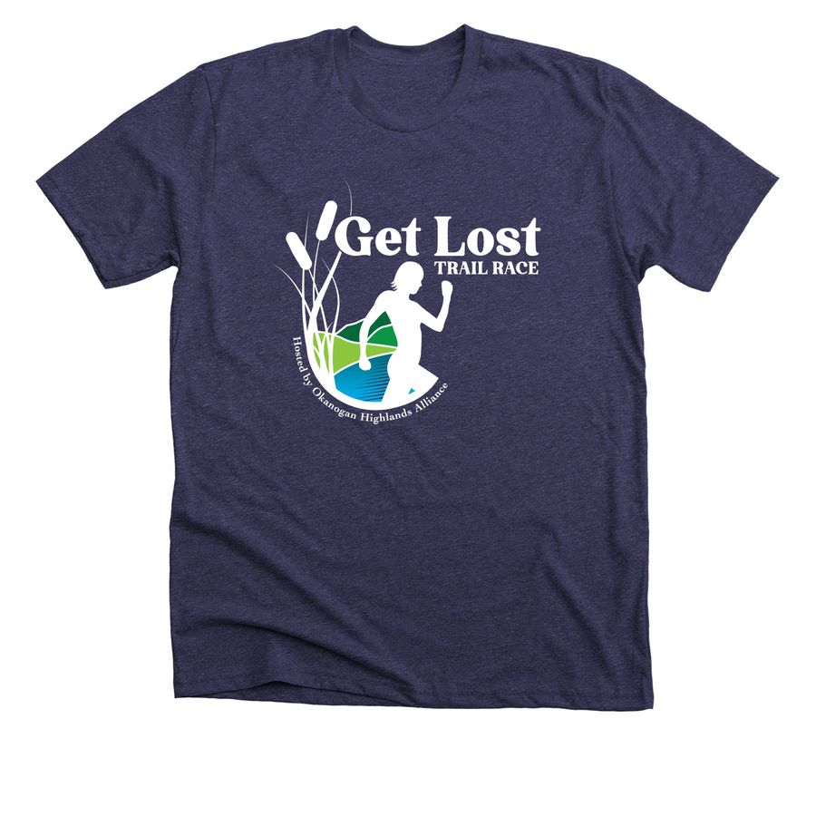 OHA's Get Lost! Trail Race, a Heather Lapis Premium Unisex Tee