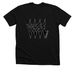 KXSF angular tee, a Solid Black Blend Premium Unisex Tee