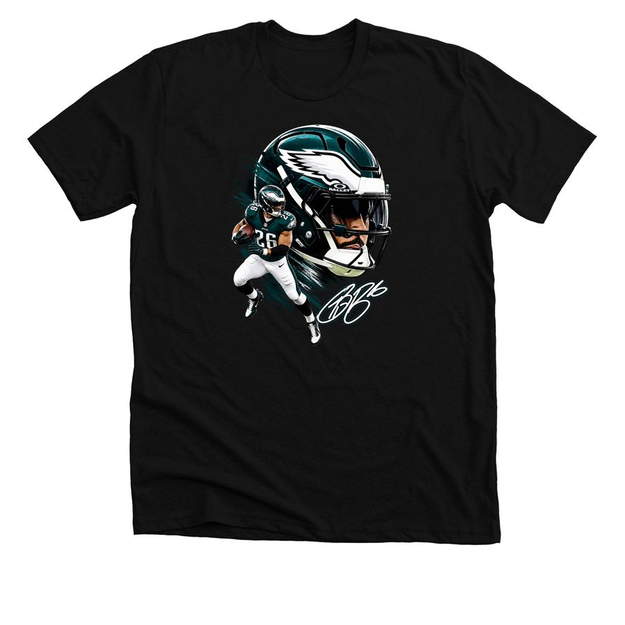 Jalen Hurts Eagles 2026 Vintage T-Shirt, a Solid Black Blend Premium Unisex Tee