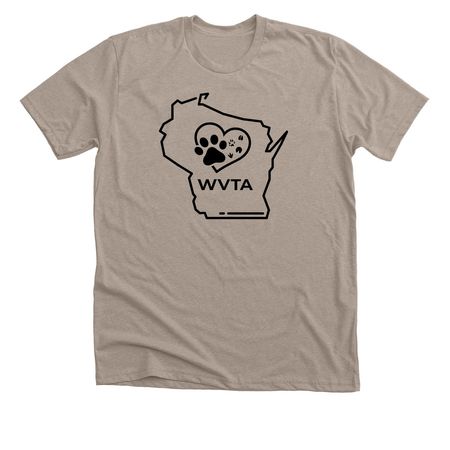 T-shirts - black logo, a Heather Stone Premium Unisex Tee