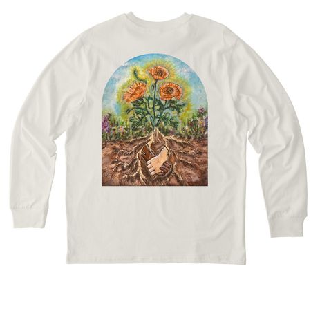 Rooted in Community, a Natural Raw Stanley/Stella Unisex Creator 2.0 Long Sleeve Tee